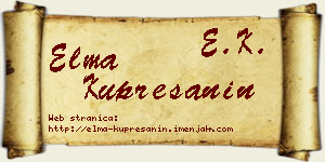 Elma Kuprešanin vizit kartica